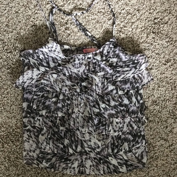 Nine Bird Ruffle Top - Picture 2 of 4